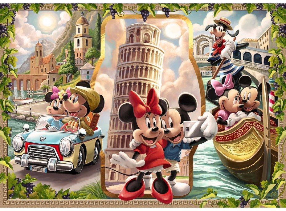 RAVENSBURGER Puzzle Prázdniny Mickeyho a Minnie 1000 dielikov