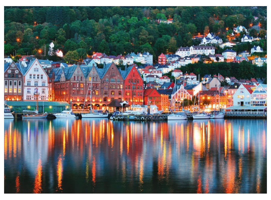 RAVENSBURGER Puzzle Bergen, Nórsko 1000 dielikov