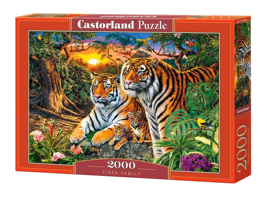 CASTORLAND Puzzle Tigria rodina 2000 dielikov