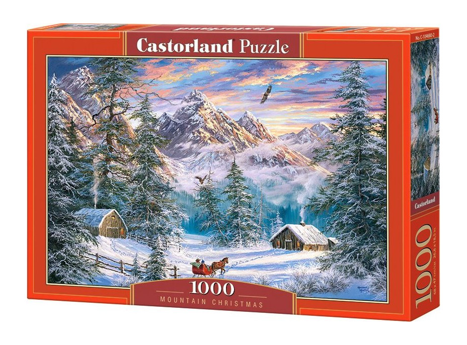 CASTORLAND Puzzle Vianoce na horách 1000 dielikov