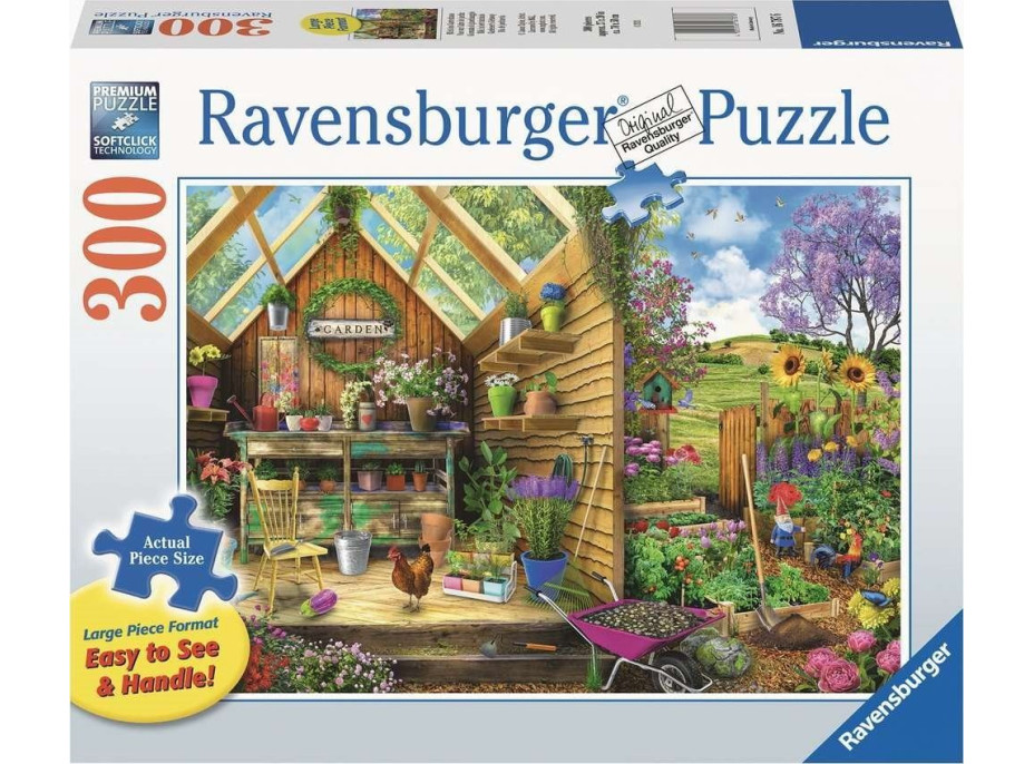 RAVENSBURGER Puzzle Záhradníkovo útočisko EXTRA 300 dielikov