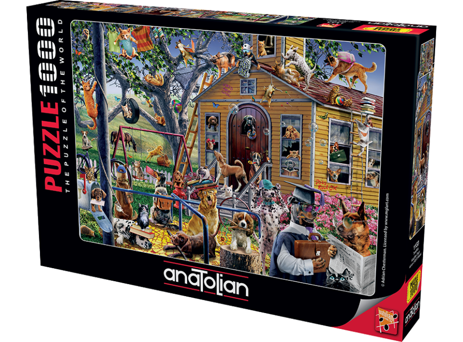 ANATOLIAN Puzzle Neposlušné psy 1000 dielikov