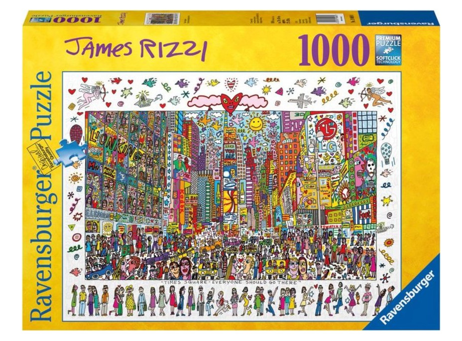 RAVENSBURGER Puzzle Times Square - Everyone should go there 1000 dielikov