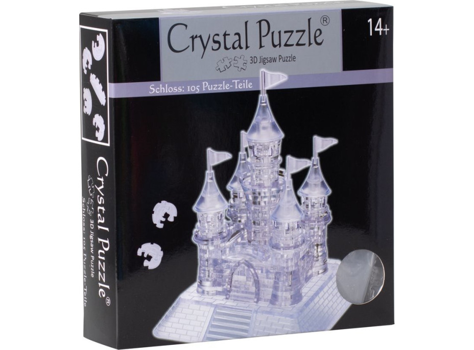 HCM KINZEL 3D Crystal puzzle Zámok 105 dielikov