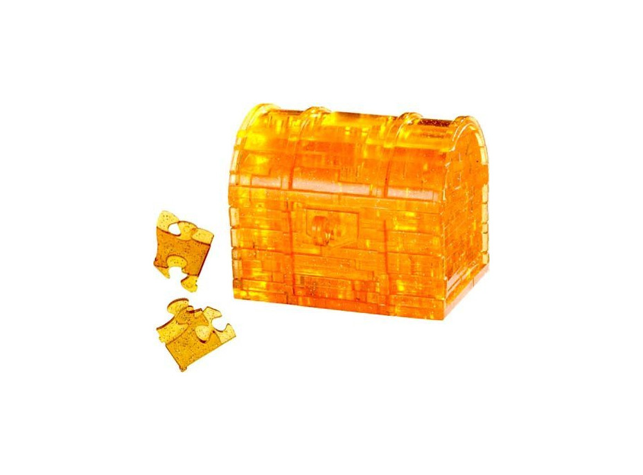 HCM KINZEL 3D Crystal puzzle Pokladnička truhla s kľúčom 52 dielikov