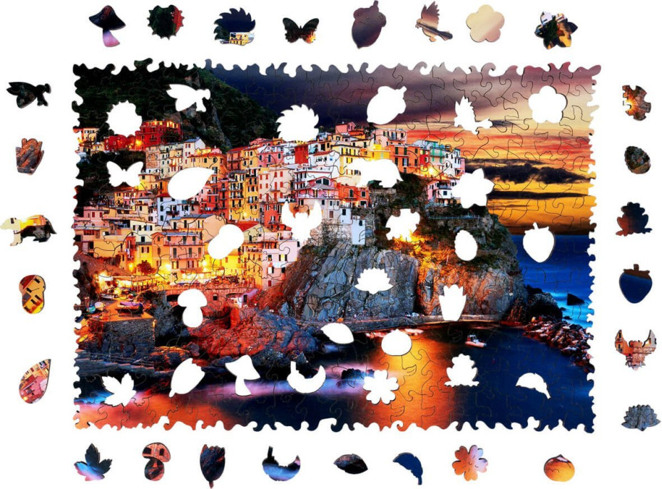 PUZZLER Drevené puzzle Manarola v Taliansku 250 dielikov