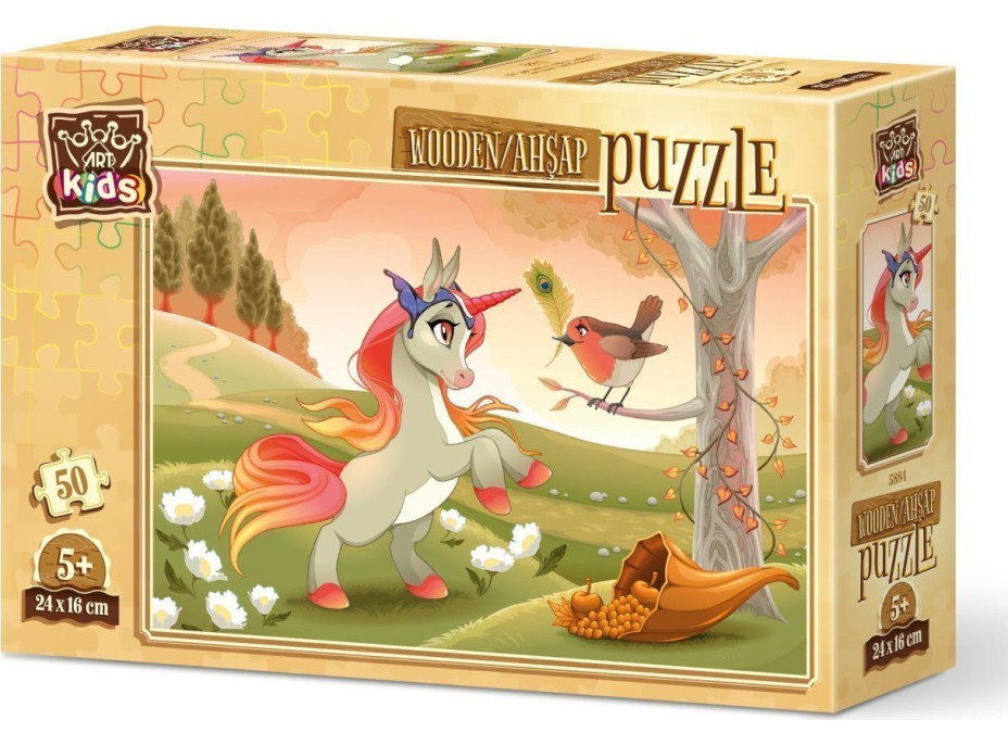 ART PUZZLE Drevené puzzle Roztomilý poník 50 dielikov