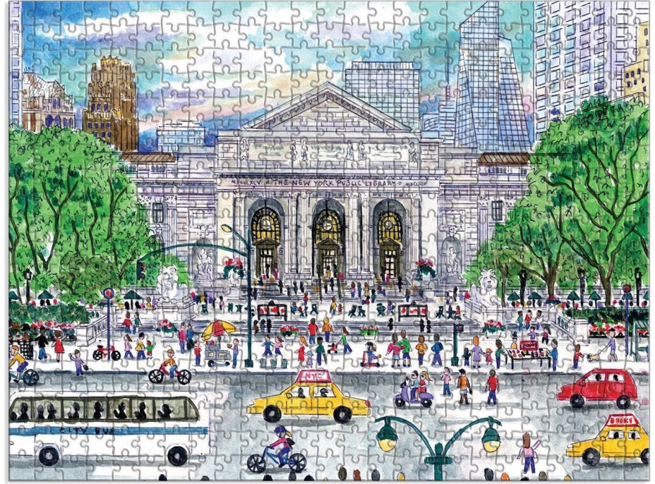 GALISON Obojstranné puzzle Jar v knižnici 500 dielikov