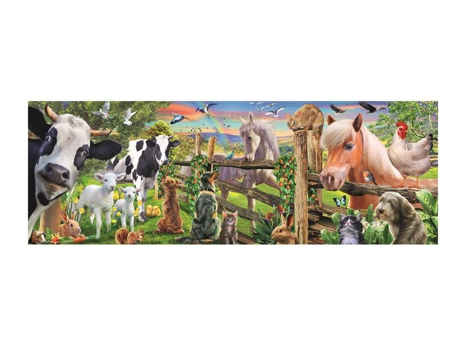 DINO Panoramatické puzzle Farma 150 dielikov