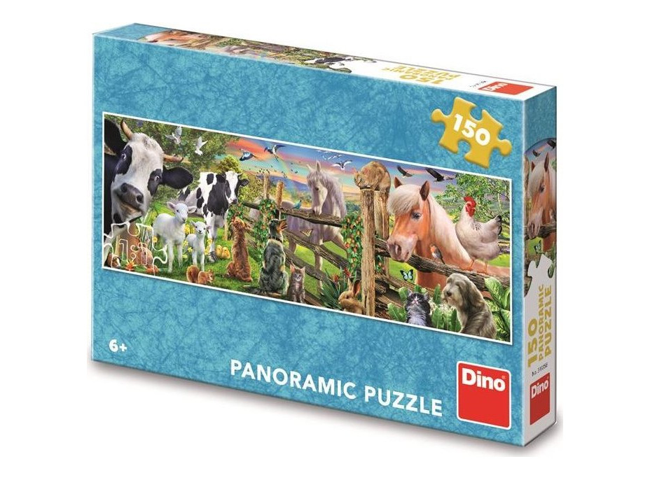 DINO Panoramatické puzzle Farma 150 dielikov