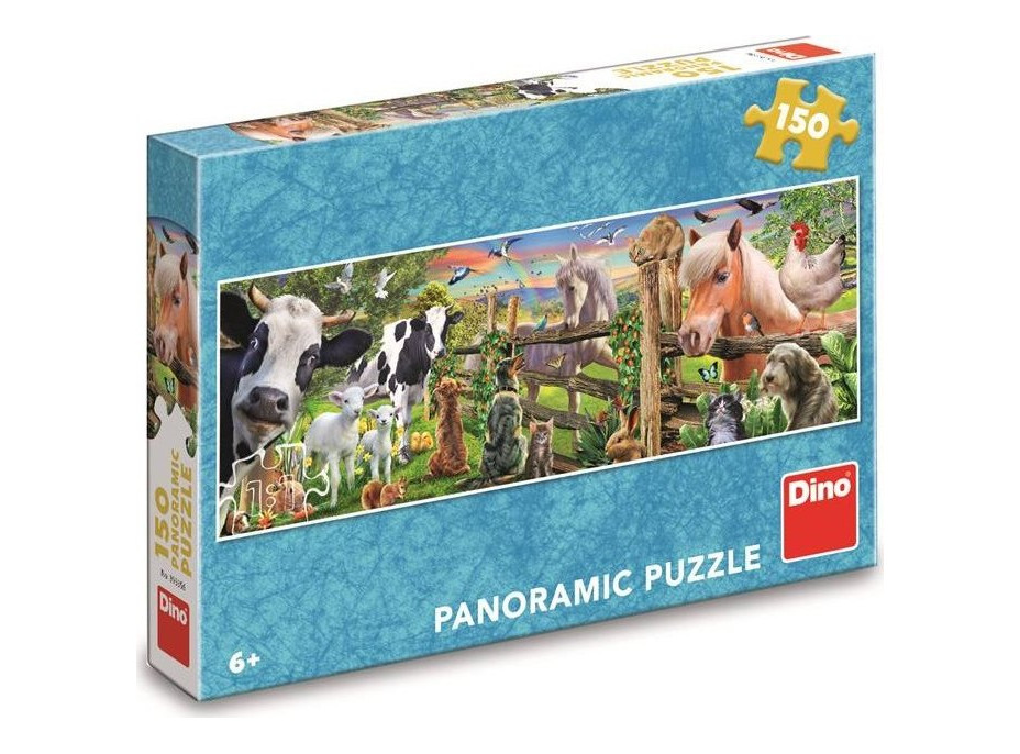 DINO Panoramatické puzzle Farma 150 dielikov