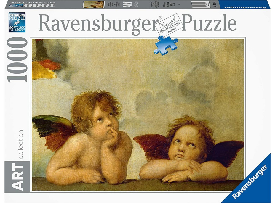 RAVENSBURGER Puzzle Art Collection: Anjeli (Sixtínska Madona) 1000 dielikov