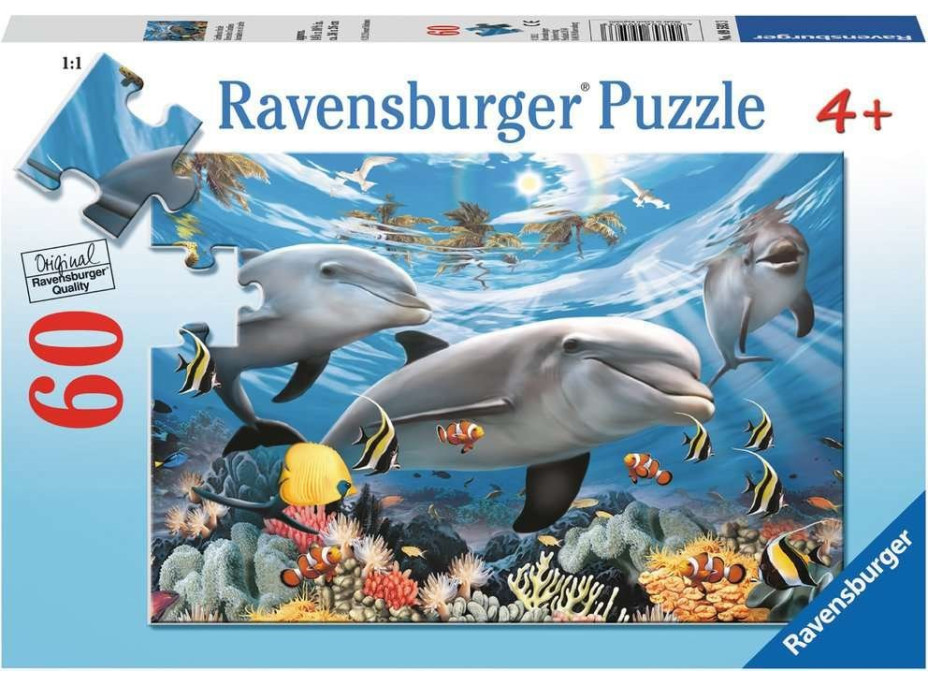 RAVENSBURGER Puzzle Karibský úsmev 60 dielikov