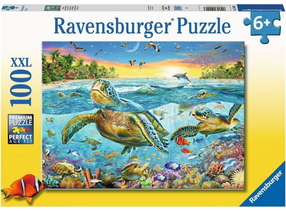 RAVENSBURGER Puzzle Morské korytnačky XXL 100 dielikov