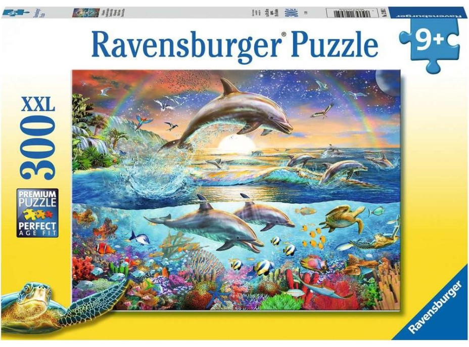 RAVENSBURGER Puzzle Raj delfínov XXL 300 dielikov