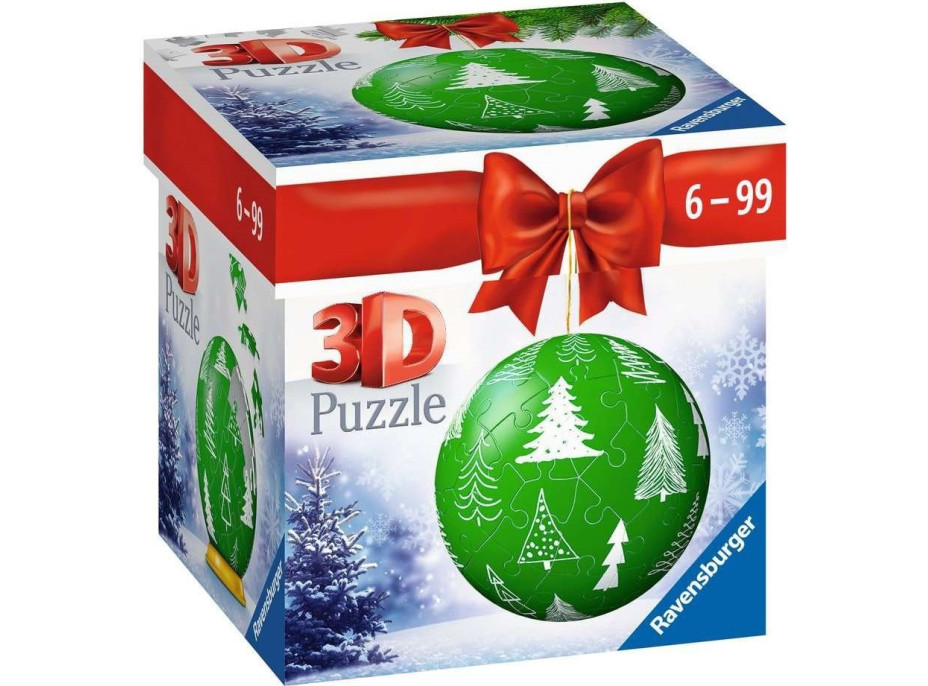 RAVENSBURGER Puzzleball Vianočné stromčeky 56 dielikov