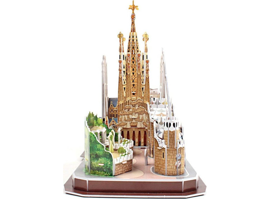 CUBICFUN 3D puzzle CityLine panorama: Barcelona 186 dielikov