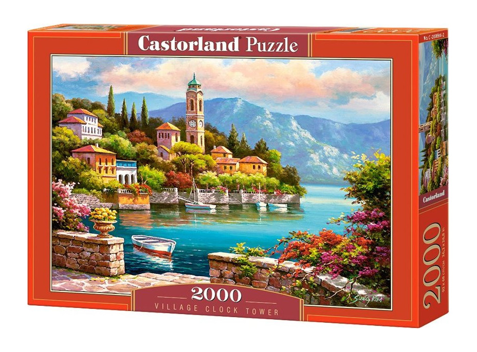 CASTORLAND Puzzle Prístav s hodinovou vežou 2000 dielikov