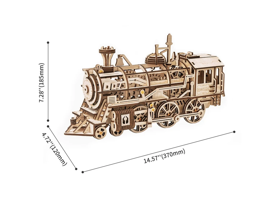 ROBOTIME Roker 3D drevené puzzle Lokomotíva 350 dielikov