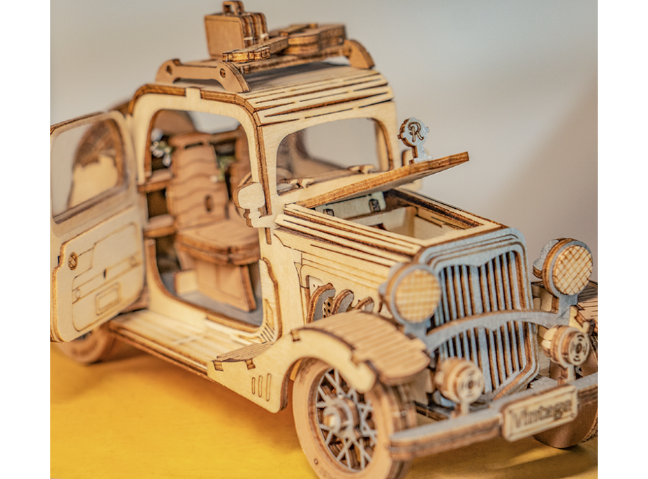 ROBOTIME Rolife 3D drevené puzzle Historický automobil 164 dielikov