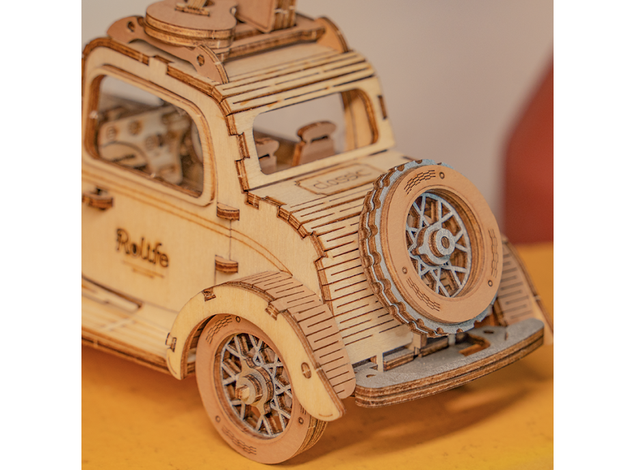 ROBOTIME Rolife 3D drevené puzzle Historický automobil 164 dielikov