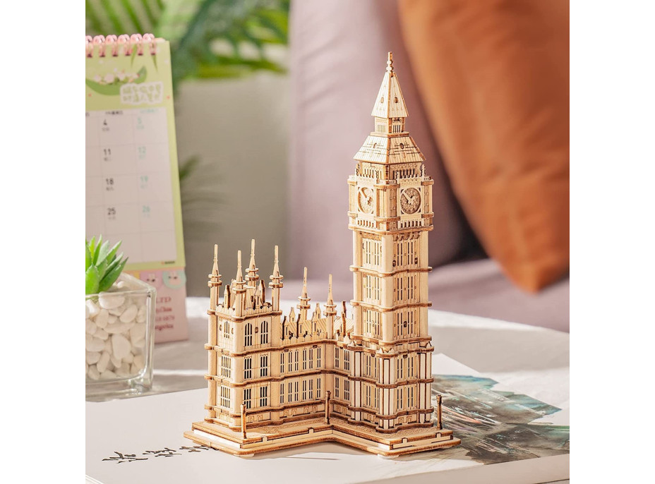 ROBOTIME Rolife Svietiace 3D drevené puzzle Big Ben 220 dielikov