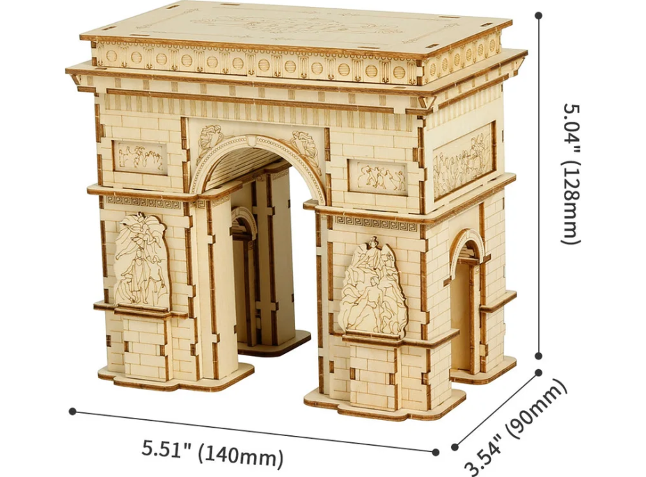 ROBOTIME Rolife 3D drevené puzzle Víťazný oblúk 118 dielikov