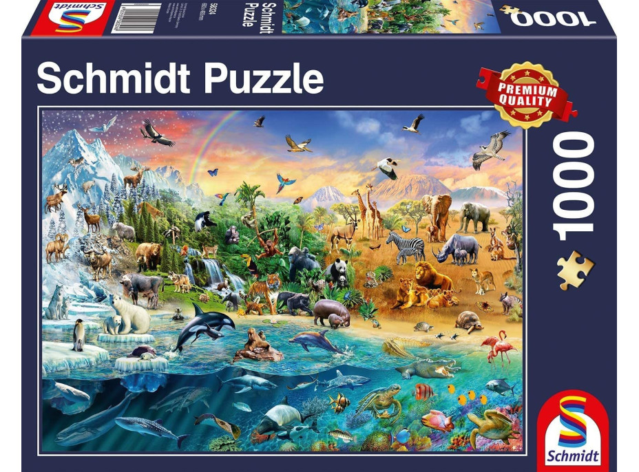 SCHMIDT Puzzle Kráľovstvo zvierat 1000 dielikov