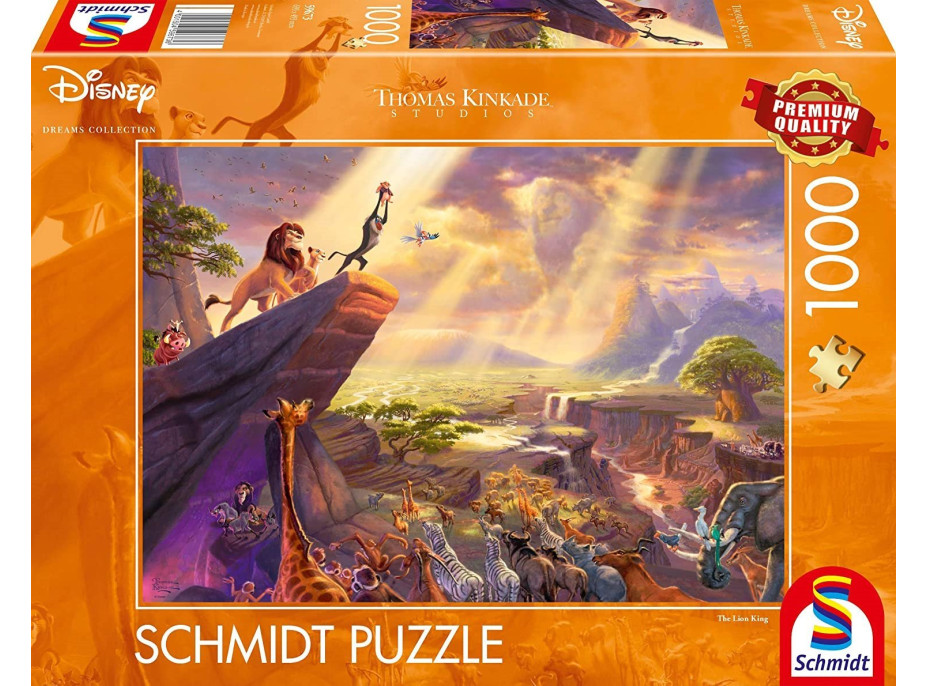 SCHMIDT Puzzle Leví kráľ 1000 dielikov