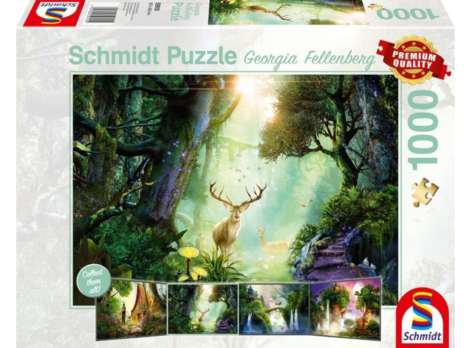 SCHMIDT Puzzle Jeleň v lese 1000 dielikov