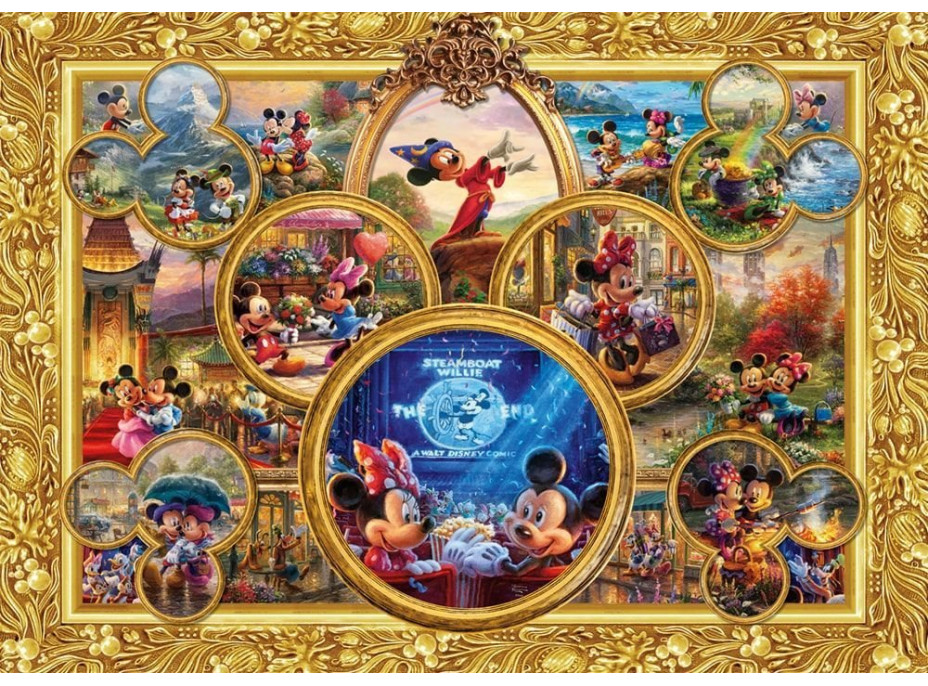 SCHMIDT Puzzle Koláž: Mickey a Minie 2000 dielikov