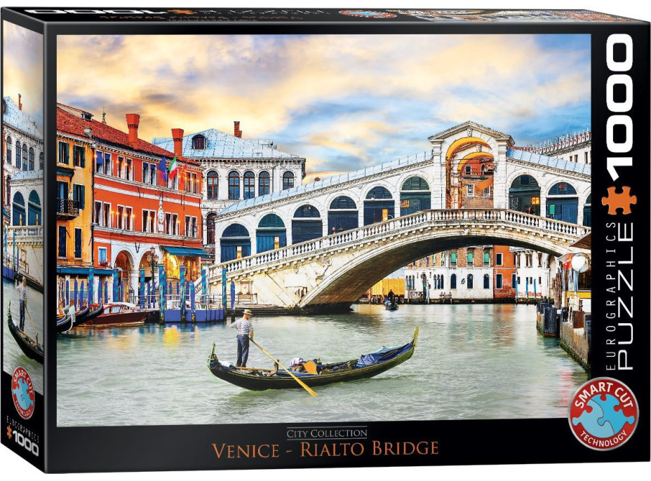 EUROGRAPHICS Puzzle Most Rialto, Benátky 1000 dielikov