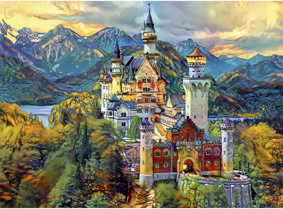 BLUEBIRD Puzzle Neuschwanstein, Nemecko 6000 dielikov