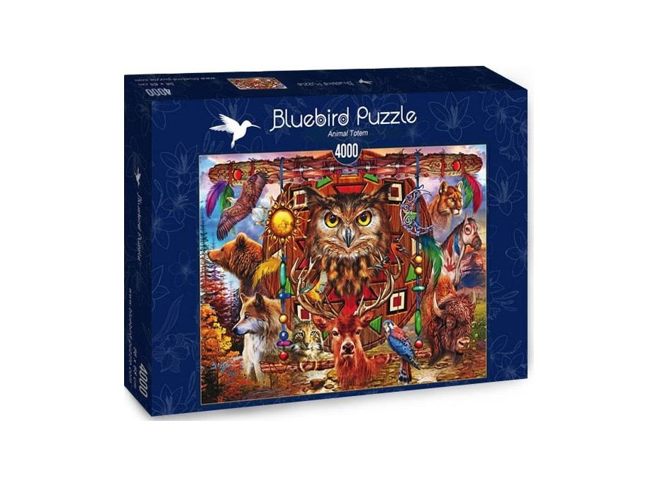 BLUEBIRD Puzzle Zvierací totem 4000 dielikov