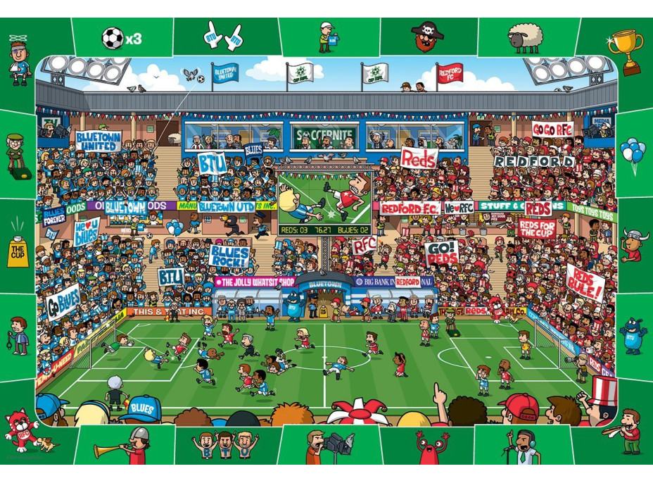 EUROGRAPHICS Spot & Find puzzle Futbal 100 dielikov