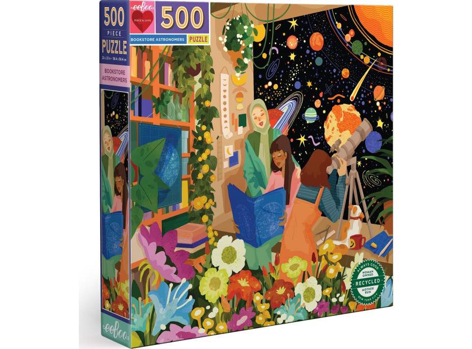 EEBOO Štvorcové puzzle Hvezdárky 500 dielikov