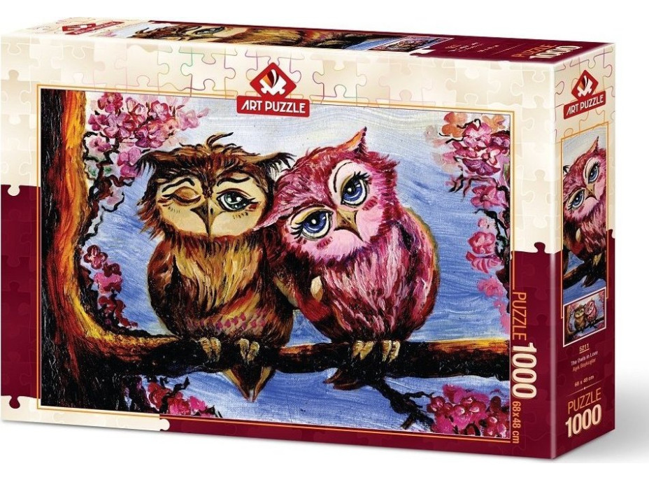 ART PUZZLE Puzzle Zamilované sovy 1000 dielikov