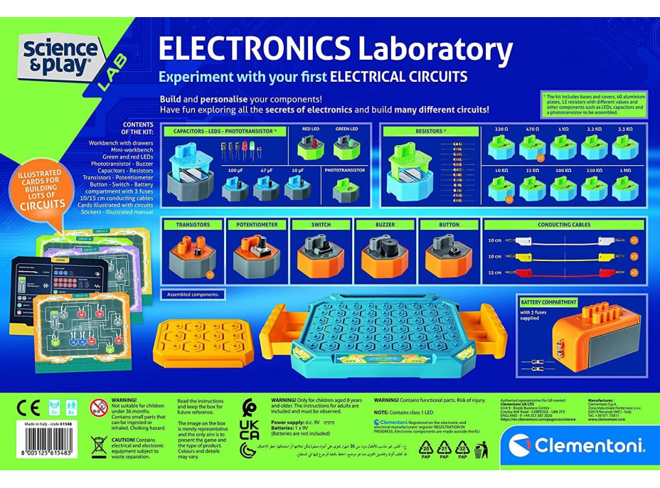 CLEMENTONI Science&Play Elektronické laboratórium: Elektrické obvody