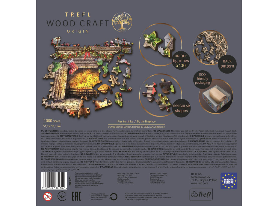 Trefl Wood Craft Origin puzzle Pri krbe 1000 dielikov