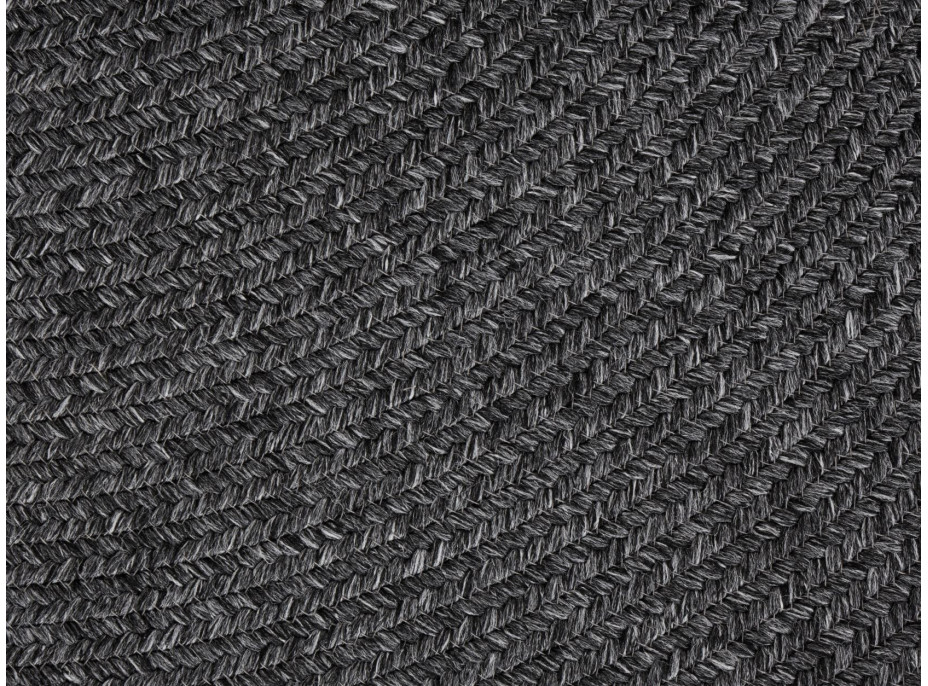 Kusový koberec Braided 105550 Dark Grey kruh