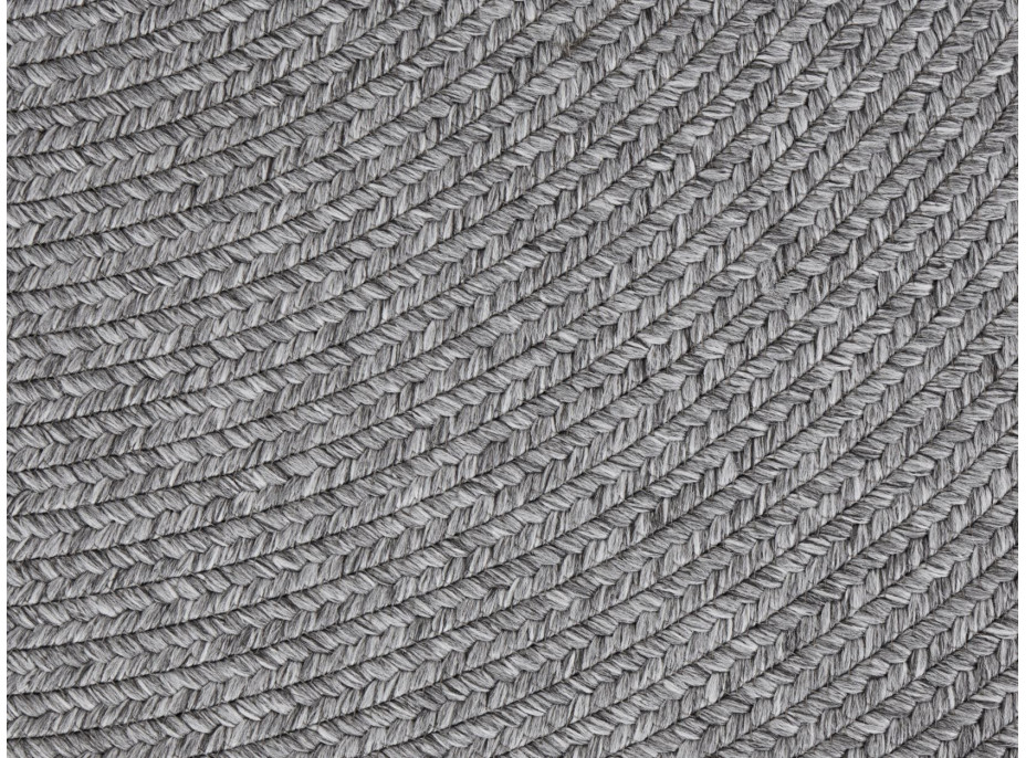 Kusový koberec Braided 105551 Light Grey kruh