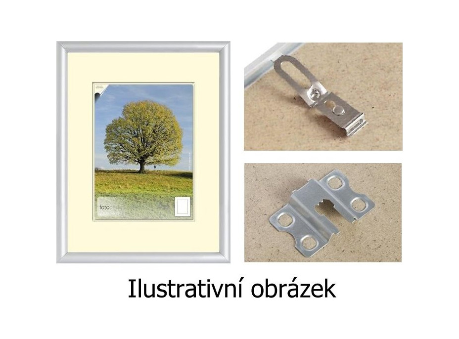 BFHM Plastový rám na puzzle 84x59, 4cm - strieborný