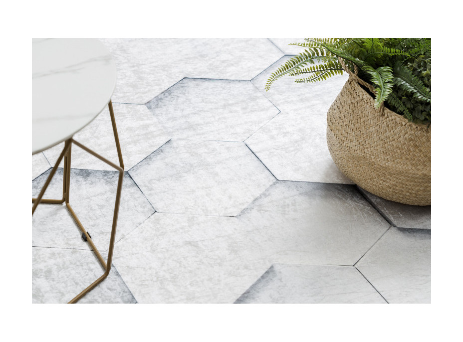 Kusový koberec ANDRE Hexagon 3D 1180