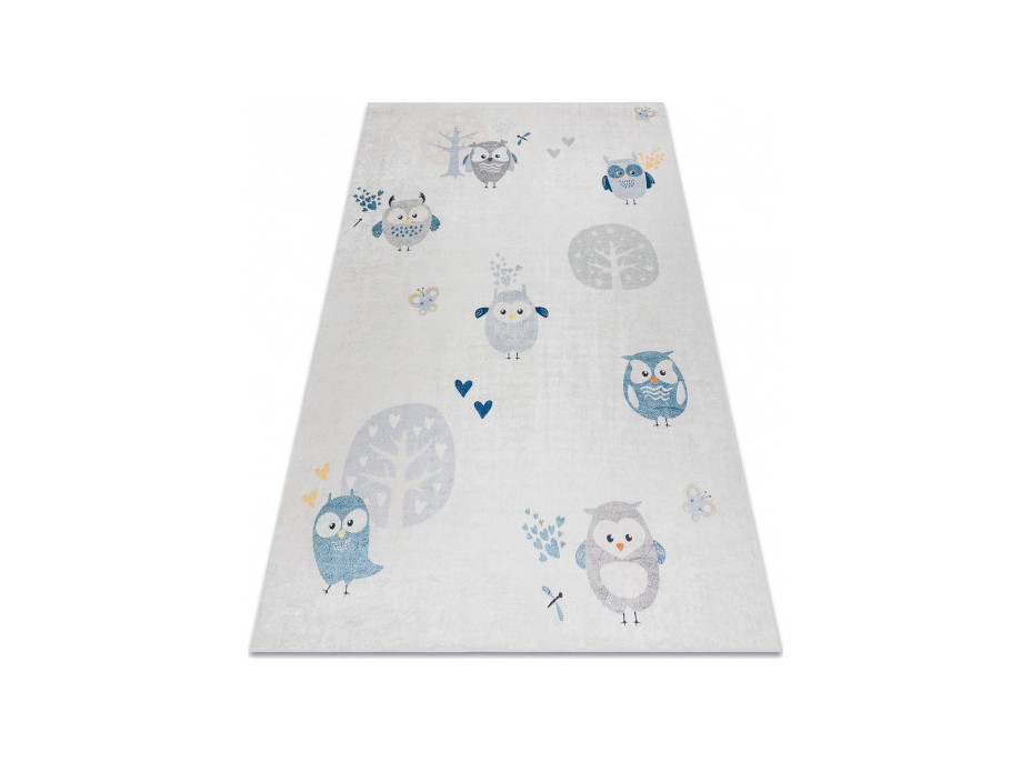 Detský kusový koberec Bambino 1161 Owls grey