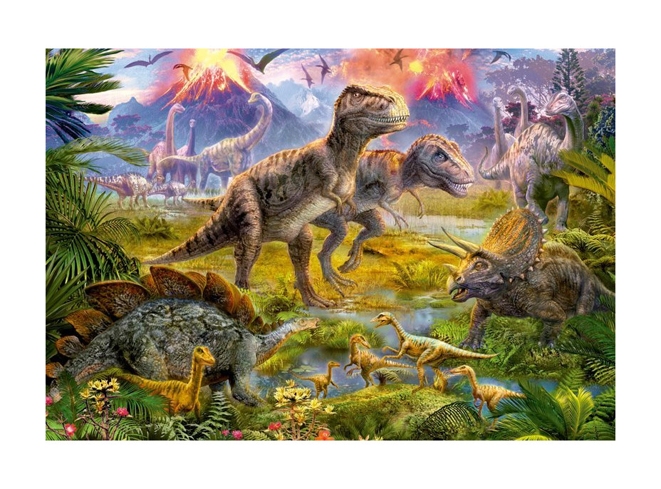 EDUCA Puzzle Stretnutie dinosaurov 500 dielikov