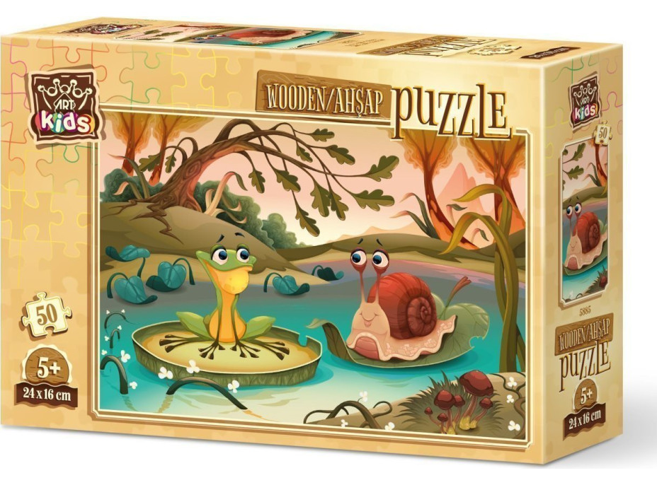 ART PUZZLE Drevené puzzle Kamoši od jazera 50 dielikov