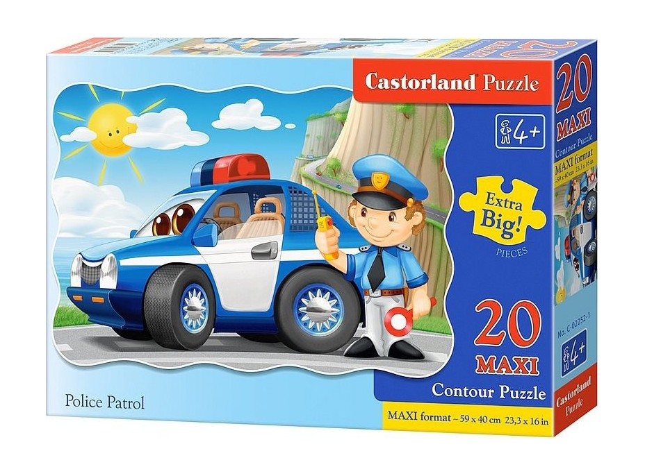 CASTORLAND Puzzle Policajná hliadka MAXI 20 dielikov