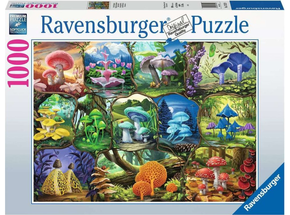 RAVENSBURGER Puzzle Nádherné huby 1000 dielikov