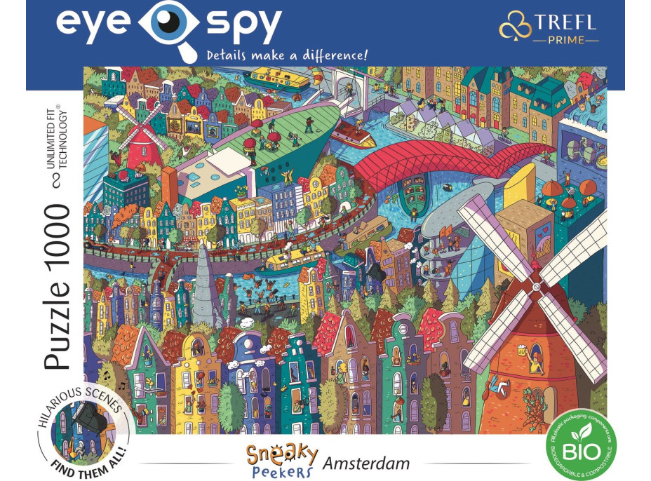 TREFL Puzzle UFT Eye-Spy: Amsterdam 1000 dielikov