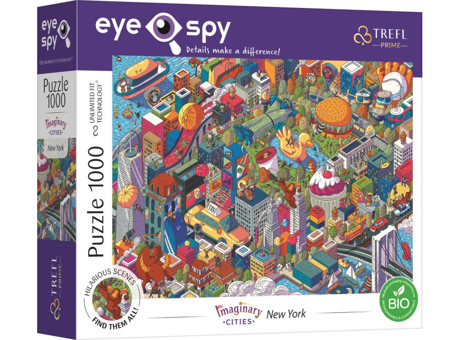 TREFL Puzzle UFT Eye-Spy Imaginary Cities: New York, USA 1000 dielikov